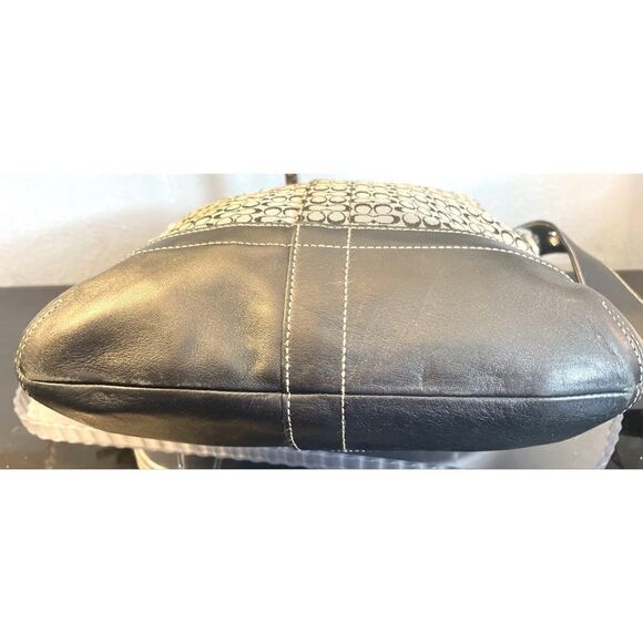 Coach F10417 Vintage Jacquard & Leather Slim Convertible Crossbody/Shoulder Bag - Picture 11 of 11